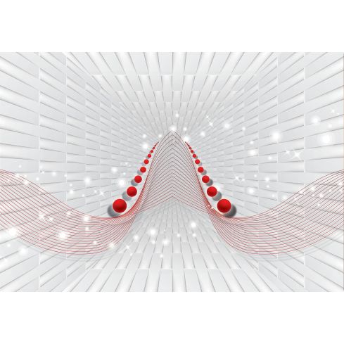 Abstrakcja 3D Tunel Kule Geometria