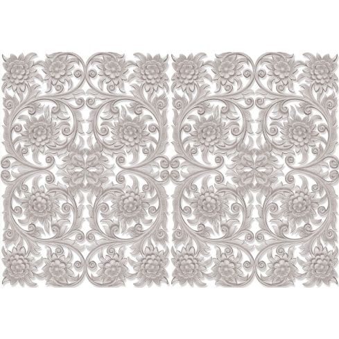Abstrakcja Ornamenty Płaskorzeźba Drewno Boho