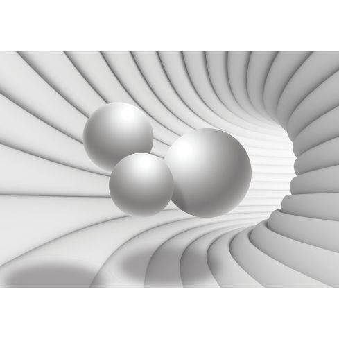 3D Tunel Abstrakcja Kule Białe