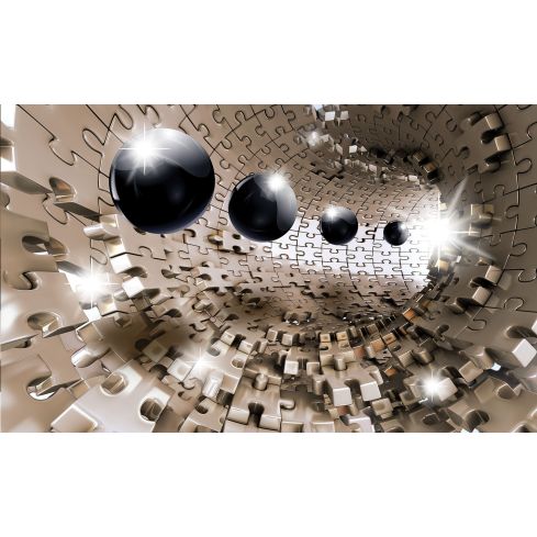 3D Przestrzenny Tunel Puzzle Kule