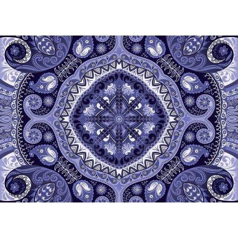 Abstrakcja Ornamenty Mandala Folklor Fiolet