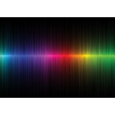 Abstrakcja 3D Cyfrowa Tęcza Pryzmat
