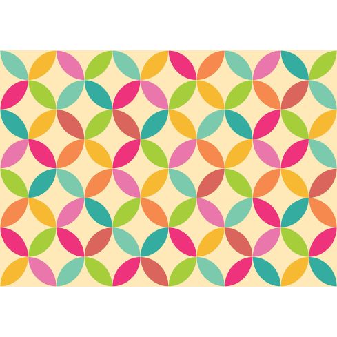 Abstrakcja Geometryczna Kolorowa Mozaika Koła