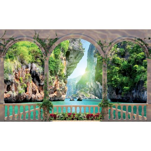 3D Okno Trasowe Natura Krajobraz