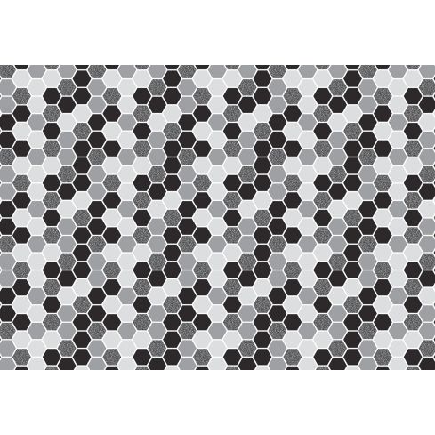 Abstrakcja Geometryczna Szare Heksagony Kafelki
