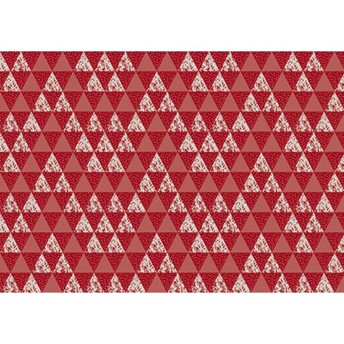 Abstrakcja Geometryczna Czerwone Trójkąty Mozaika