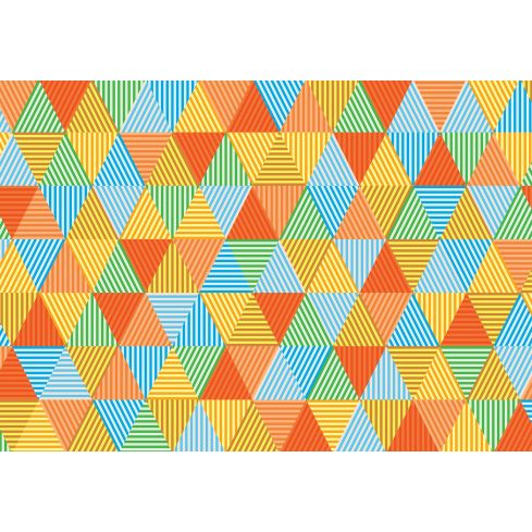 Abstrakcja Geometryczna Kolorowe Trójkąty Mozaika