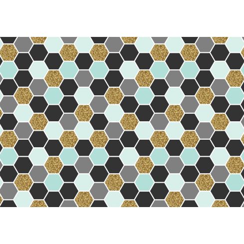 Abstrakcja Geometryczna Mozaika Heksagony Kafelki