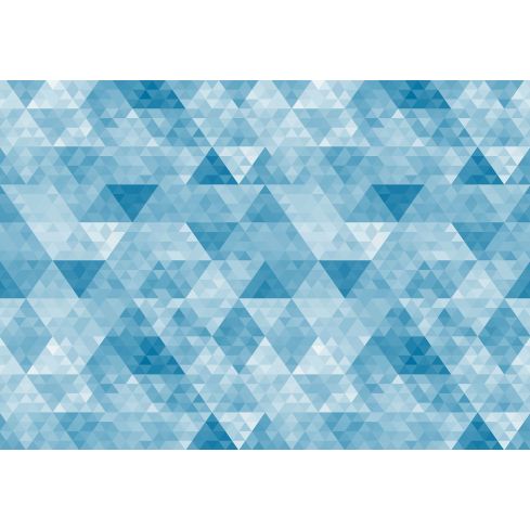 Abstrakcja Geometryczna Niebieskie Trójkąty Mozaika