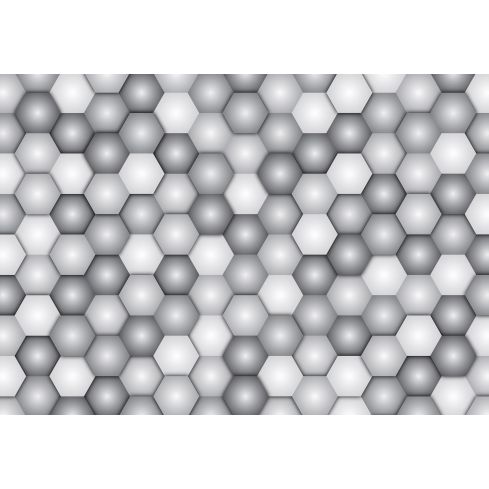 3D Abstrakcja Geometryczna Szare Kulki
