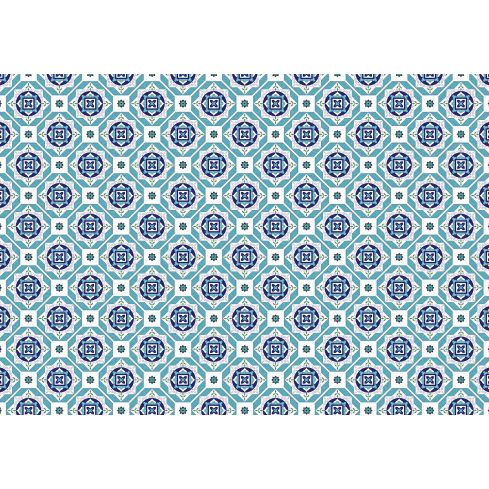 Abstrakcja Geometryczna Niebieska Mozaika Kafelki