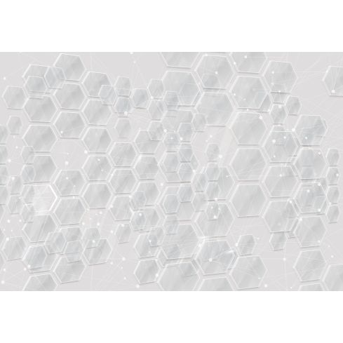 Abstrakcja Geometryczna Szara Nowoczesna Mozaika