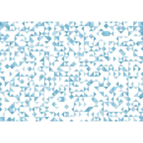 Abstrakcja Geometryczna Niebiesko Białe Trójkąty