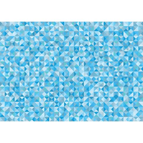 Abstrakcja Geometryczna Niebieska Mozaika Trójkąty