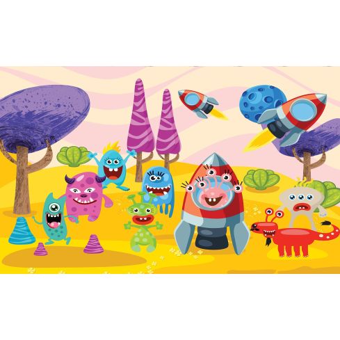 Dla Dzieci Bajki Potworki W Kosmosie