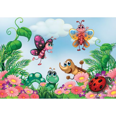 Dla Dzieci Zwierzęta Owady Łąka Motyle