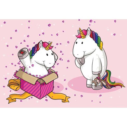 Dla Dzieci Dziewczynka Jednorożec Tęczowe Różowe