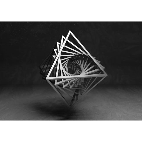 Nowoczesny Geometryczny Trójkąt Sztuka Koncepcyjna