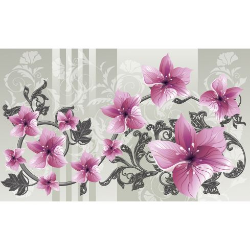 Natura Kwiaty Ornamenty Różowe Lilie