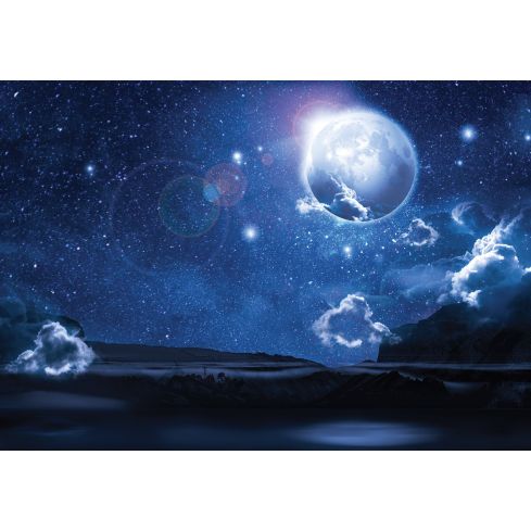 Natura Niebo Noc Księżyc Chmury