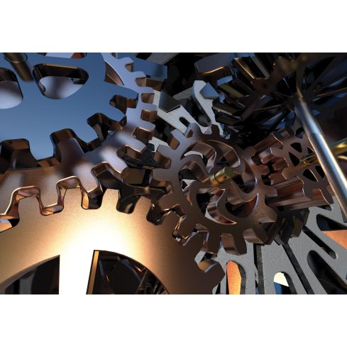 Abstrakcja 3D Tryby Zębatki Nowoczesne