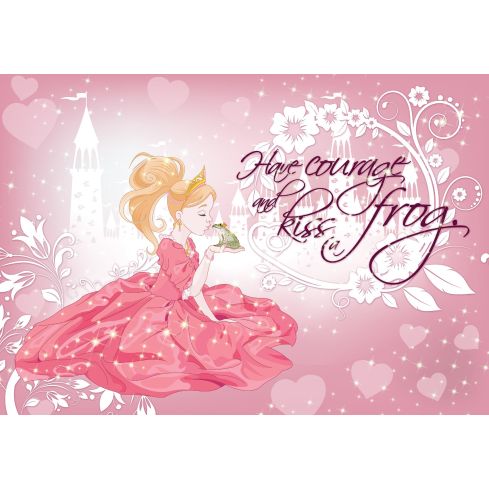 Dla Dzieci Księżniczka Różowa Całuje Żabę