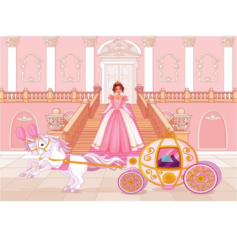 Dla Dzieci Księżniczka Karoca Koń Różowo