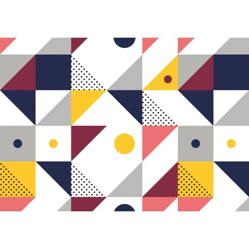 Abstrakcja Geometryczna Pop Art Trójkąty