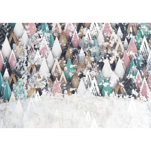 Abstrakcja Geometryczna Trójkąty 3D Beton