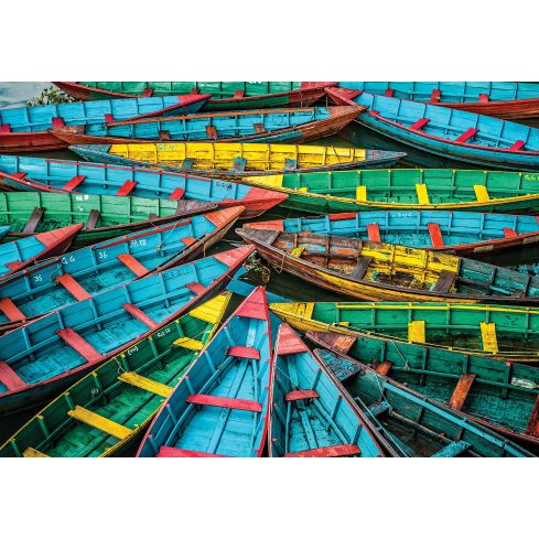 Fotografia Abstrakcja Kolorowe Łódki Natura