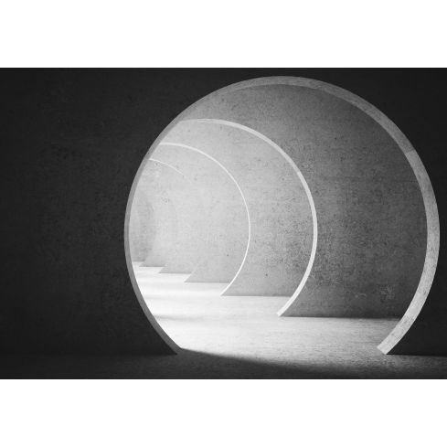 3DTunel Korytarz Światło Beton