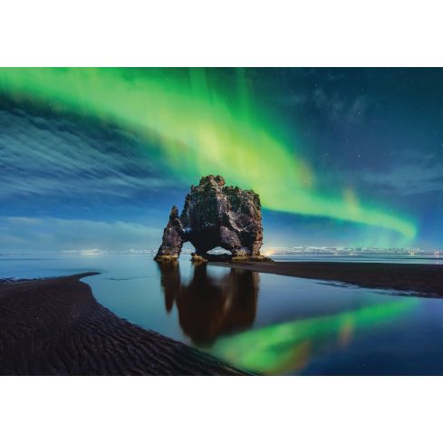 Krajobraz Natury Zorza Polarna Jezioro