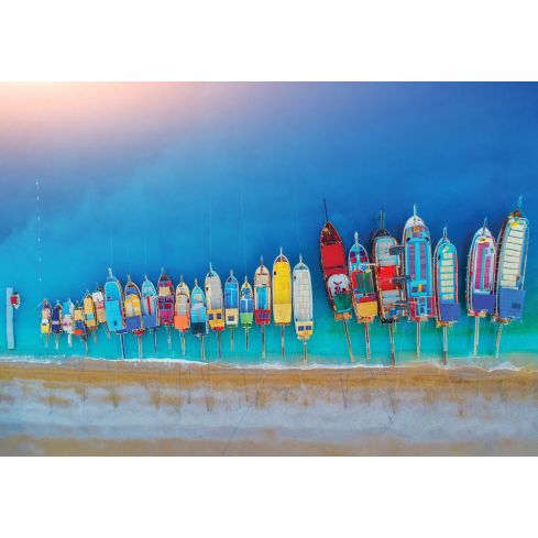 Krajobraz Morze Łódki Plaża Port