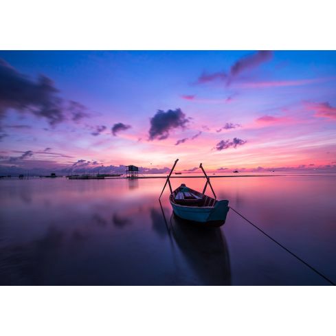 Krajobraz Natury Zachód Słońca Jezioro