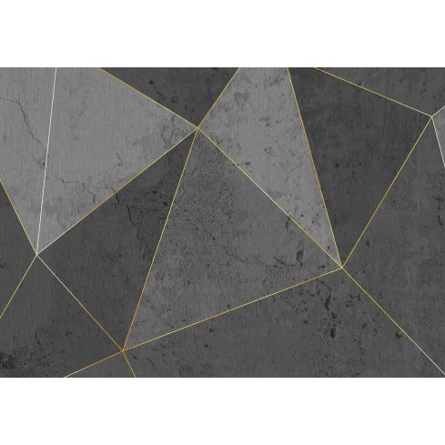 Struktura Beton Geometryczne Złote Linie