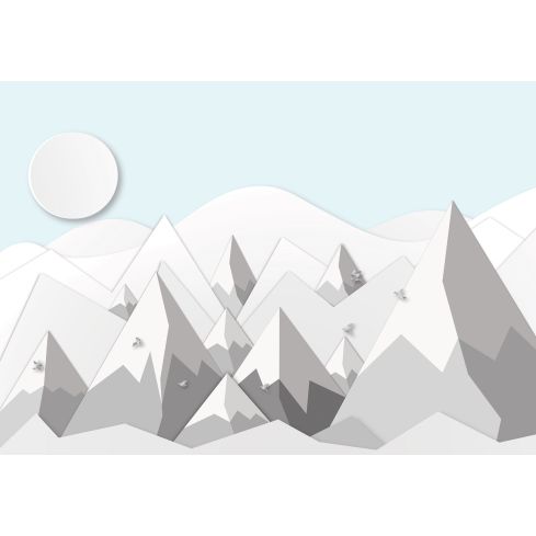 Dla Dzieci Chłopiec Pastelowe Góry Niebo