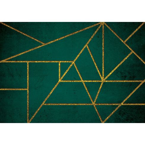 13844 - Zielony geometryczny