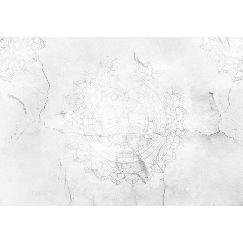 Jasna mandala na betonie