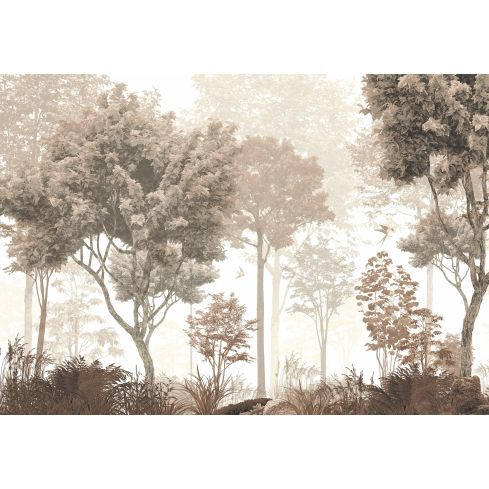 14112 - Natura Las Brązy Drzewa Sztuka