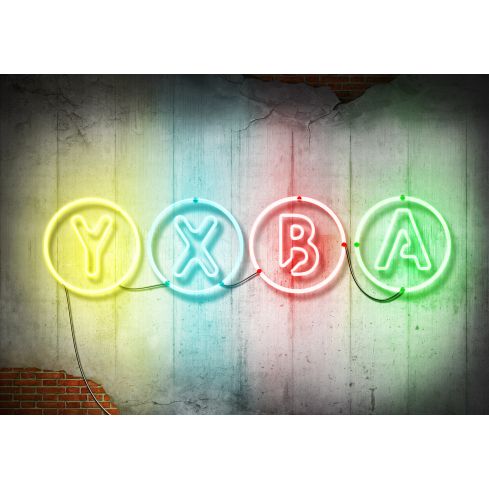 14196 - Dla Młodziezy Gaming Beton Neony Cegły