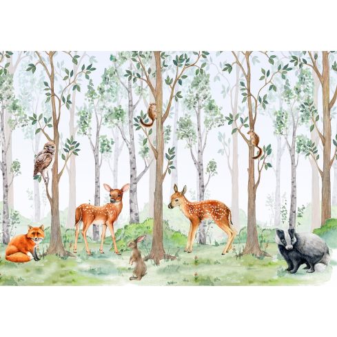 14213 - Dla Dzieci Zwierzątka Las Akwarelowy