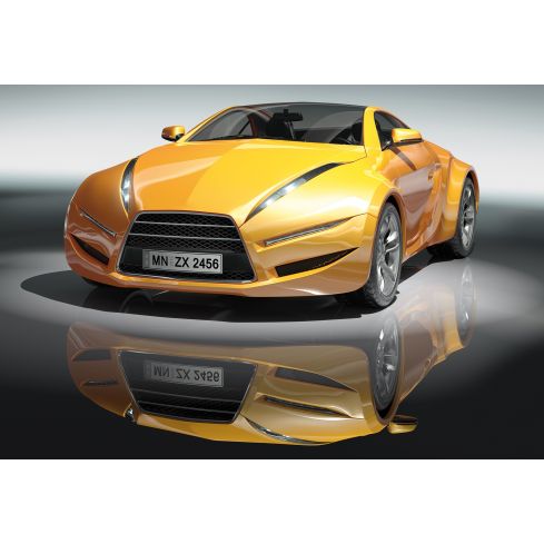 Transport Auto Sportowy Żółty Samochód