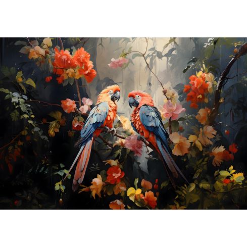 14715 - Natur Dschungel Vögel Papageien