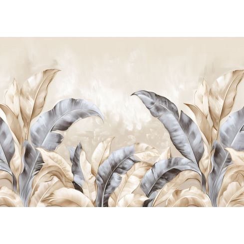 15532 - Beżowe Liście Bananowca