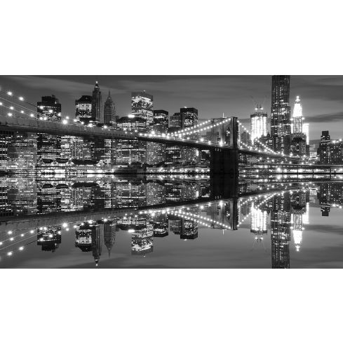 Miasto Nowy Jork Czarno-Biały Krajobraz