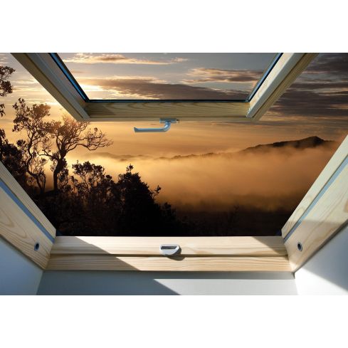 3D Okno Dachowe Widok Krajobraz
