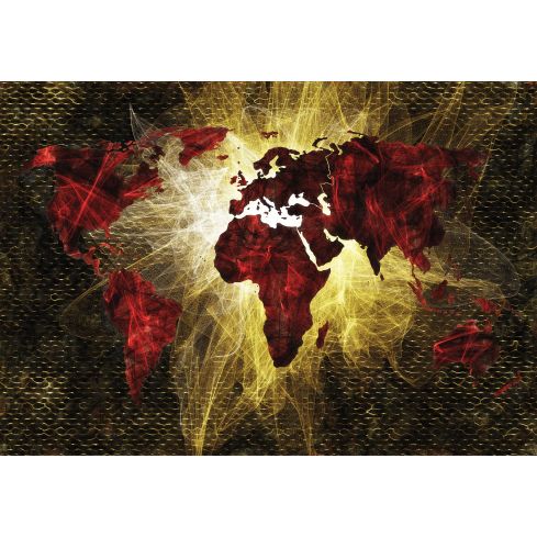 Mapa Świata Nowoczesna Cyfrowa Abstrakcja