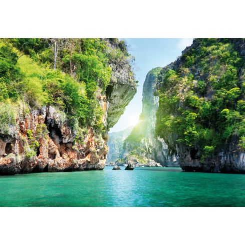 Krajobraz Natury Tajlandia Skały Zatoka