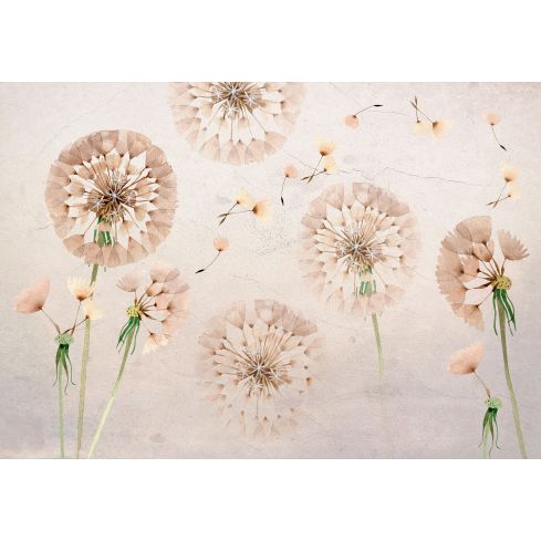 14104 - Natura Kwiaty Dmuchawce Pastelowa Sztuka 