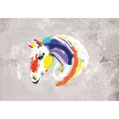 14121 - Zwierzęta Koń Kolorowa Sztuka Graffiti